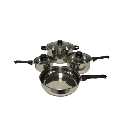 China Sustainable High Quality Kitchenware With Silicone Handles Factory Wholesale Model Kitchen Accessories Customized Stainless Steel for sale