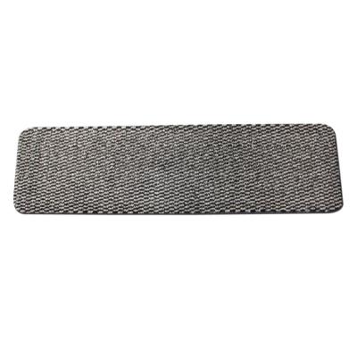 China Washable Polyester Tufted Carpet Stair Mat Anti-Slip 100% PVC Backing For Safety for sale