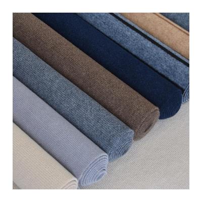 China Nonwoven Rib Washable Rug Red Gray Stripe Wedding Indoor Outdoor Show Rug Roll For Office for sale