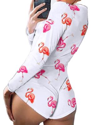 China QUICK DRY Long Sheath Lady One Piece Adult Onesie Pajamas Cotton Homewear Pajamas for sale