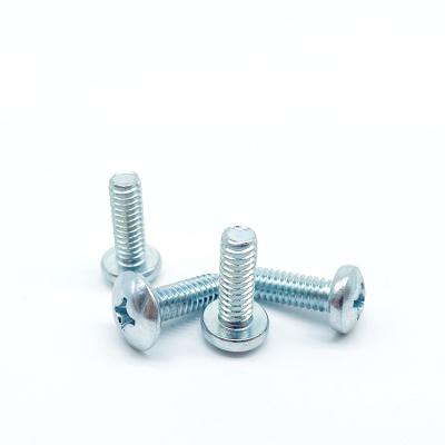 China M1.2 M1.4 M1.6 M1.7 M2 M2.5 M3 M3.5 M4 Nickel Plated Cross Recessed Phillips Pan Round Head Machine Screw for sale