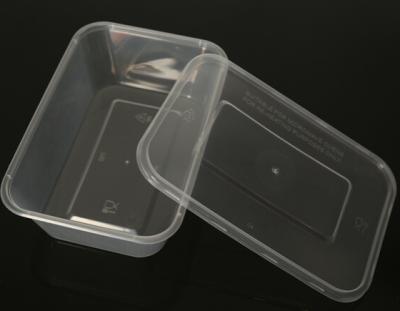 China Food Disposable 1 Liter Lunch Boxes Plastic Rice Box For Fast Food Restaurant for sale