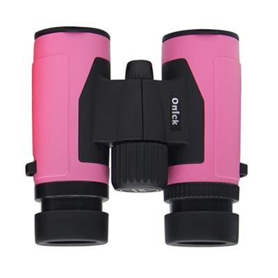 China Onick Colorful Pink 8x32 High Quality Long Distance Hunting Binoculars Telescope For Outdoor Travel 108*118mm for sale