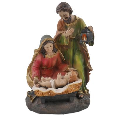 China Wholesale Religious Jesus Resin Statue Europe Sculpture Nativity Scene for sale