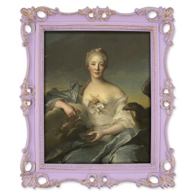 China Baroque Classic Design Home Decor 8x10 Picture Frame Victorian Purple Vintage Resin Picture Frame for sale