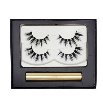 China 2021 Newest Styles Natural Soft Magnetic Eyeliner And Wholesale Magnetic Highlights 3d Eyelashes for sale