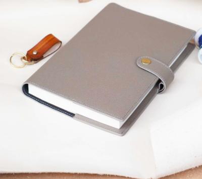 China Printed Saffiano Notebook Cover Travel Journal Office Leather Notebook for sale