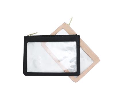 China Simple PVC Leather Clear Bag Mini Saffiano Clutch Bag for sale