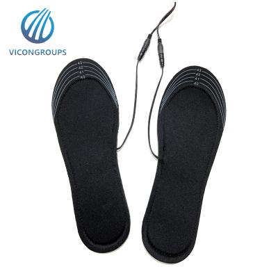 China Soft Comfortable Heating Heated Shoe Insoles 5V USB Heated Insoles For Shoes for sale