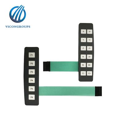 China Telecommunication Equipment Membrane Switch Keypad Membrane Switch Digital Backlight for sale