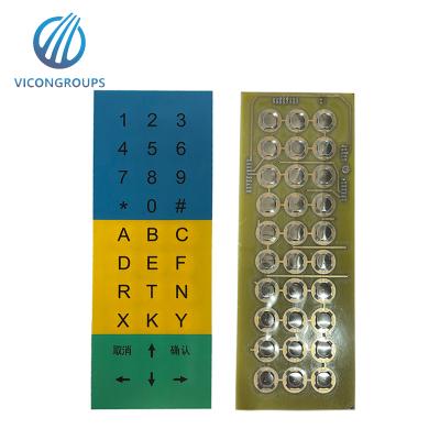 China Durable PCB Control Panel PCB Membrane Switch Tactile Keypad for sale