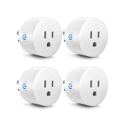 China Wifi Smart Directly Connectable with Alexa and Google Home Bototek Mini WiFi Outlet Socket Remote Control with Timer Function Support Only for sale