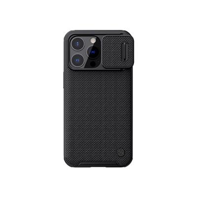 China From NILLKIN Pro Max Magnetic Shockproof Phone Case for iPhone 13/13 Pro/13 Compatible with Slide Camera Cover, Built-in Magnetic Coil - Black for sale