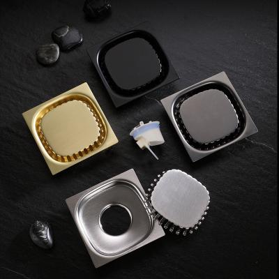 China 10x10cm Modern Square 304 Stainless Steel Bathroom Floor Drain for sale