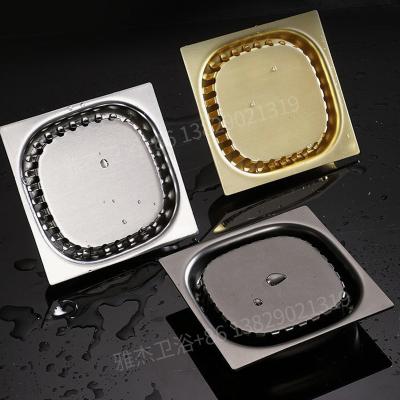 China Modern the scientific and mechanical design of the gold floor drain in the toilet for sale