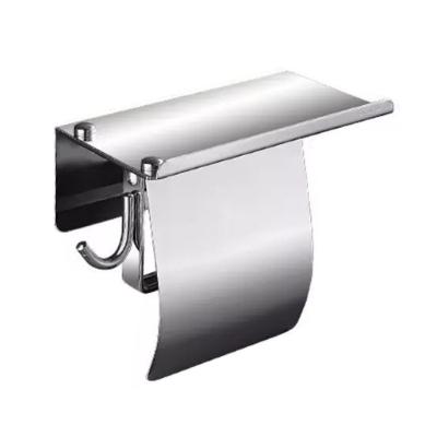 China Modern High Quality Moisture Proof 304 Stainless Steel Paper Towel Holder With Hook for sale