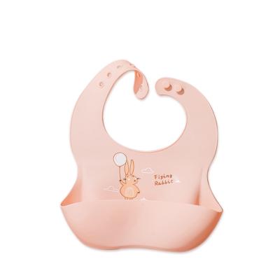 China 2023 Washable Food Grade BPA Free Baby Bibs Animals Design Waterproof Silicone Baby Bib for sale