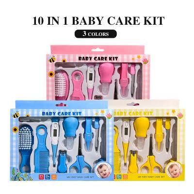 China For Baby Care 10 in 1 Baby Grooming Health Care Kit Accessories Baby Health Care Set for sale