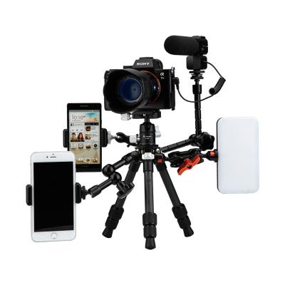 China Video Camera Fotopro New Design Professional Table Carbon Fiber Camera Tripod For Smartphone for sale