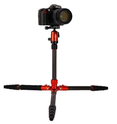 China Compact Lightweight Professional Digital Camera Fotopro Video Tripod Carbon Fiber Video Camera Stand With Ball Head for sale