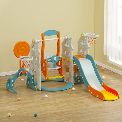 China 2022 New Design Modern High Quality Indoor Plastic Baby Slide Babies Sliding Toys Children For Kids Playground And Swing Game for sale