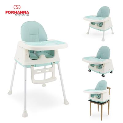 China Traditional Adjustable Babies Feeding Booster Seat For Child Sitting Dining Table Chairs Plastic Infant Wheelchair Restaurant Kids for sale