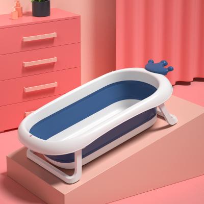 China PP+TPE Low Price Baby Supplier Kids Foldable Foldable Bathtub,Newborn Baby Plastic Portable Folding Bathtub for sale