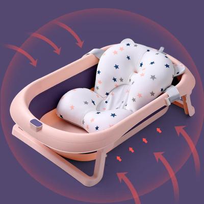 China 2022 PP+TPE Kids Indoor Folding Baby Tub 2022 Indoor Foldable Folding Barrel Baby Bathtub New Small In Toilet for sale