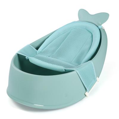 China PP+TPE Newborn Baby Plastic Whale Portable Safety Bathtub for sale