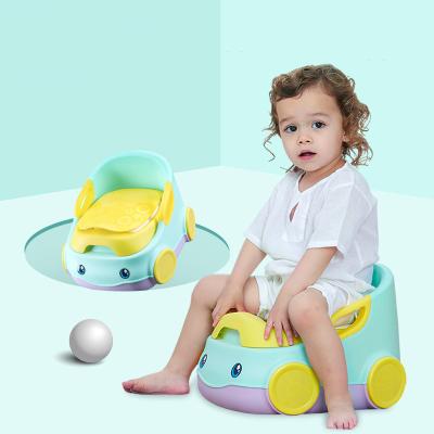 China Plastic Comfortable Potty Training Toilet Seat Car Cartoon Simulation Kids Toilet Training Potty Training For Boys Girls for sale