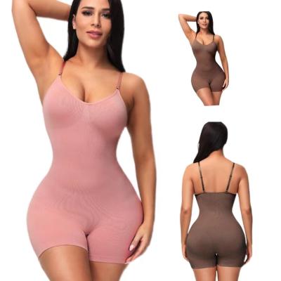 China 2022 dropshipping sleeveless jumpsuit and free sample nylon spandex slip camis jumpsuit shapewear shorts QUICK DRY set lingerie jumpsuits for sale