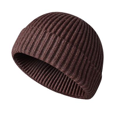 China 2022 latest winter barred warm hat with custom logo high quality knitted hat for men for sale