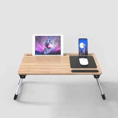 China Adjustable portable laptop table stand, adjustable laptop bamboo stand smartphone stand for sale