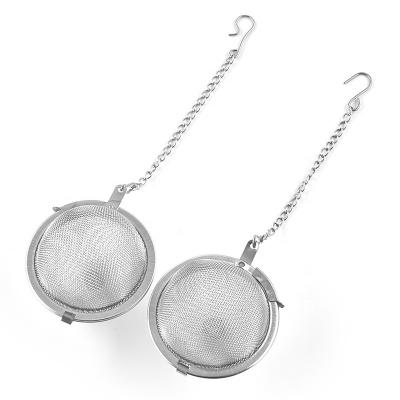 China 2pcs Viable Stainless Steel Mesh Tea Ball Infuser Strainer Strainer for Loose Leaf for sale