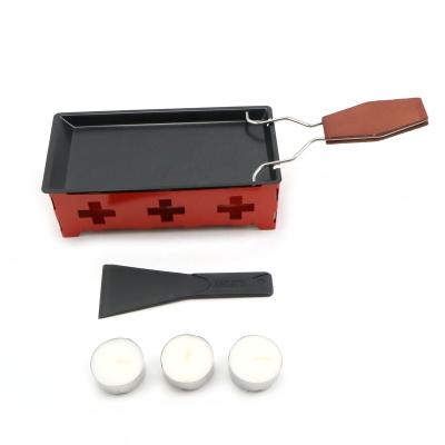 China Viable Cheese Raclette Melter Pan And Spatula And Kitchen Candles With The Collapsible Handle for sale