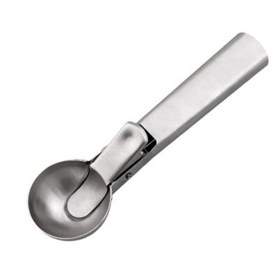 China Sustainable Home and Kitchen Stainless Steel Ice Cream Scoop Scoop with Trigger Release for sale