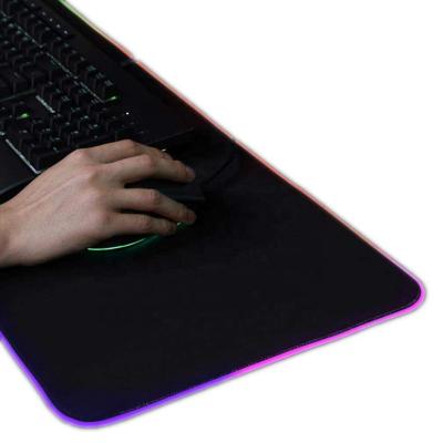 China Large Mouse Pad 4mm Polyester Sublimation Printing Non-Slip Gaming Mat Keyboard RGB Anti-Slip Mouse Pad for sale