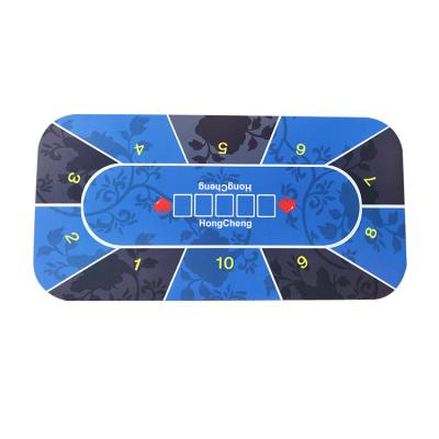 China 10 Players Poker Table 120*60*0.3cm Enjoy Relax Playing Together Natural Rubber Casino Poker Mats for sale