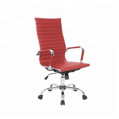 China Executive Chair Dual Function Luxury Steel Plus Office Synthetic Leather Swivel Chairs for sale