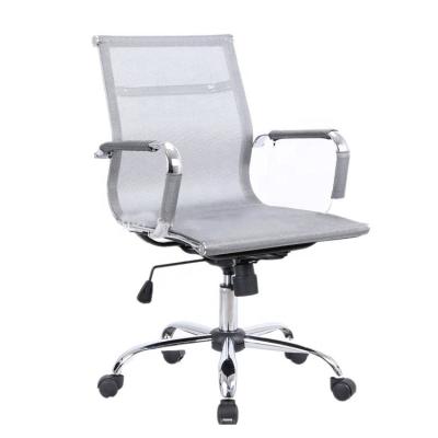 China Executive Chair Chrome Metal Frame Low Back Home Office Chair for sale