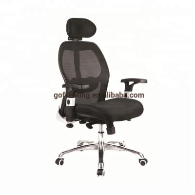 China Ergonomic Mesh High Chair Chair Executive Back Office Chair With Headrest And Adjustable Lumbar Support for sale