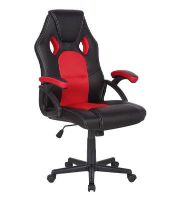 China New Product Executive Chair Red Color PU Leather Nylon Base Packing Chair Office for sale