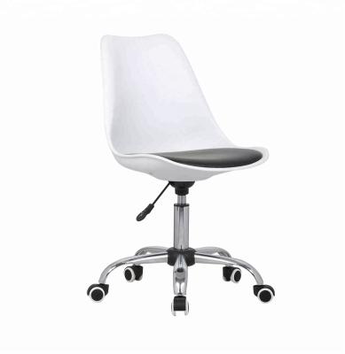 China High Quality Lift Chair All Chair White Plastic ABS Swivel Chair Rotation Chair With Pad For Sale for sale