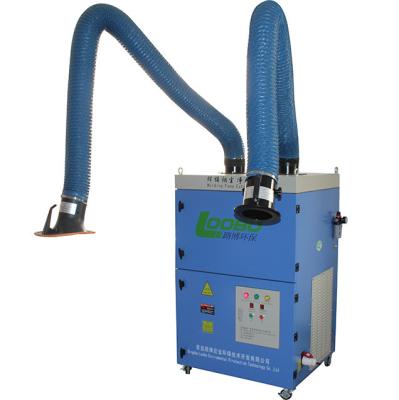 China Double cartridge filters welding fume extractor/portable laser smoke master with fume extraction arms for sale