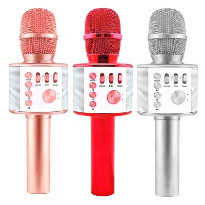 China Mini Exquisite Wireless Bluetooths Portable Handheld Singing Children's Mobile Singing KTV Party Microphone USB Microphone Wireless Conference Microphone for sale