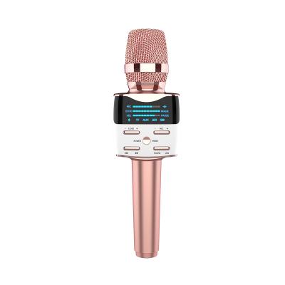 China Small Microphone H56L Loudspeaker Funny Microphone Tiny Handheld Wireless Karaoke Microphone For Kids Toys Fun for sale