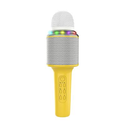 China Karaoke Professional Wireless Microphone Microphone Conference Mic Speaker With LED Light For KTV for sale