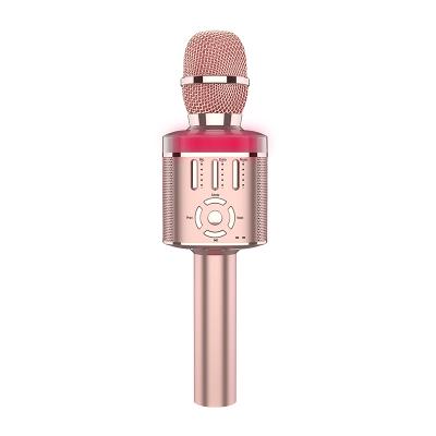 China Small Portable Tiny Portable Wireless Professional Karaoke Mic For Kids Music Microphone Condenser Microphone Network V21 for sale