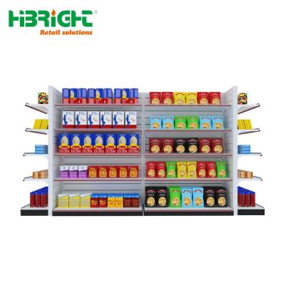 China Double Side Double Sided Grocery Store Display Stand / Rack Gondola Shelving for sale