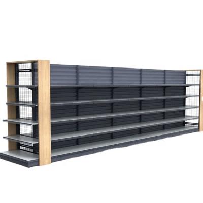 China Single Sided Modern Retail Store Gondola Shelving System Deli Used Display Units Shelving For Sale for sale